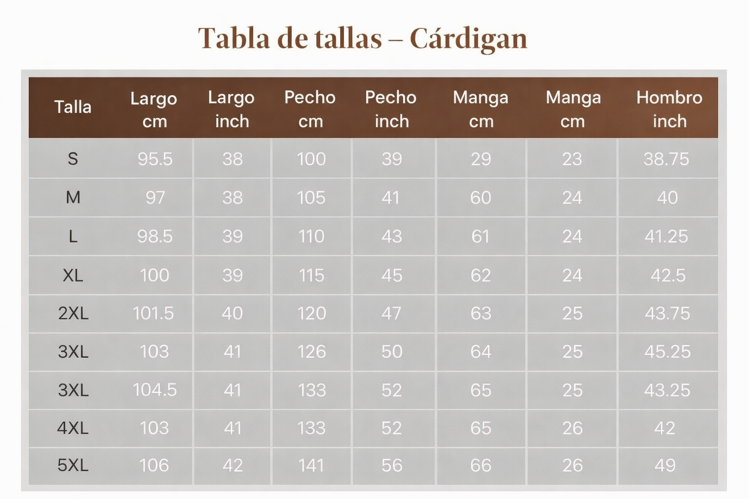 María - Conjunto de 3 piezas de cárdigan largo, top y pantalón