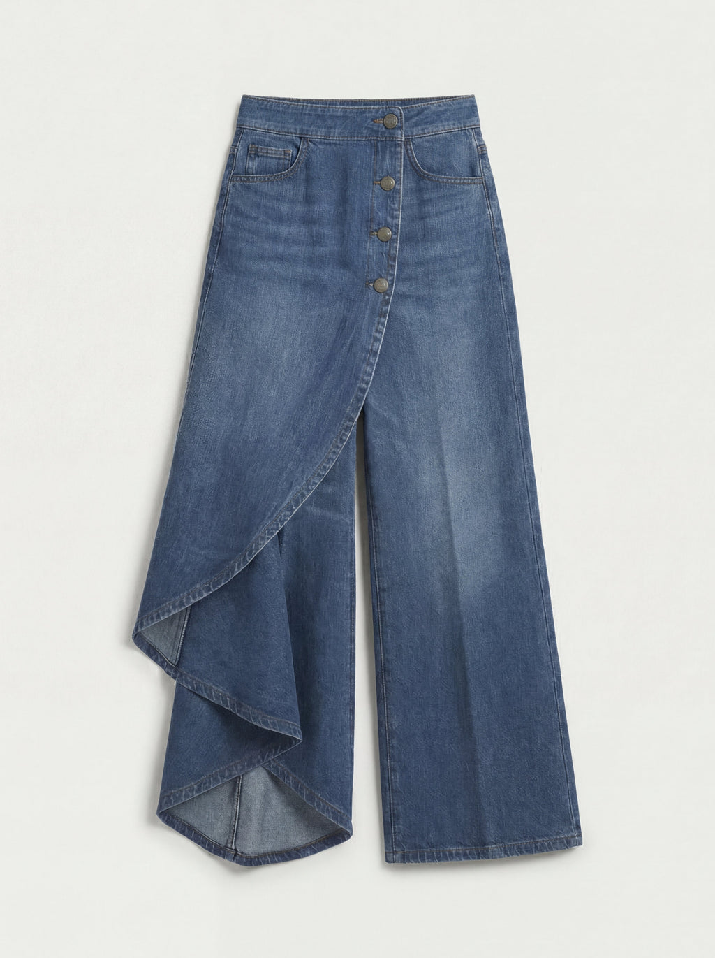 AITANA | PANTALÓN PALAZZO DENIM CRUZADO