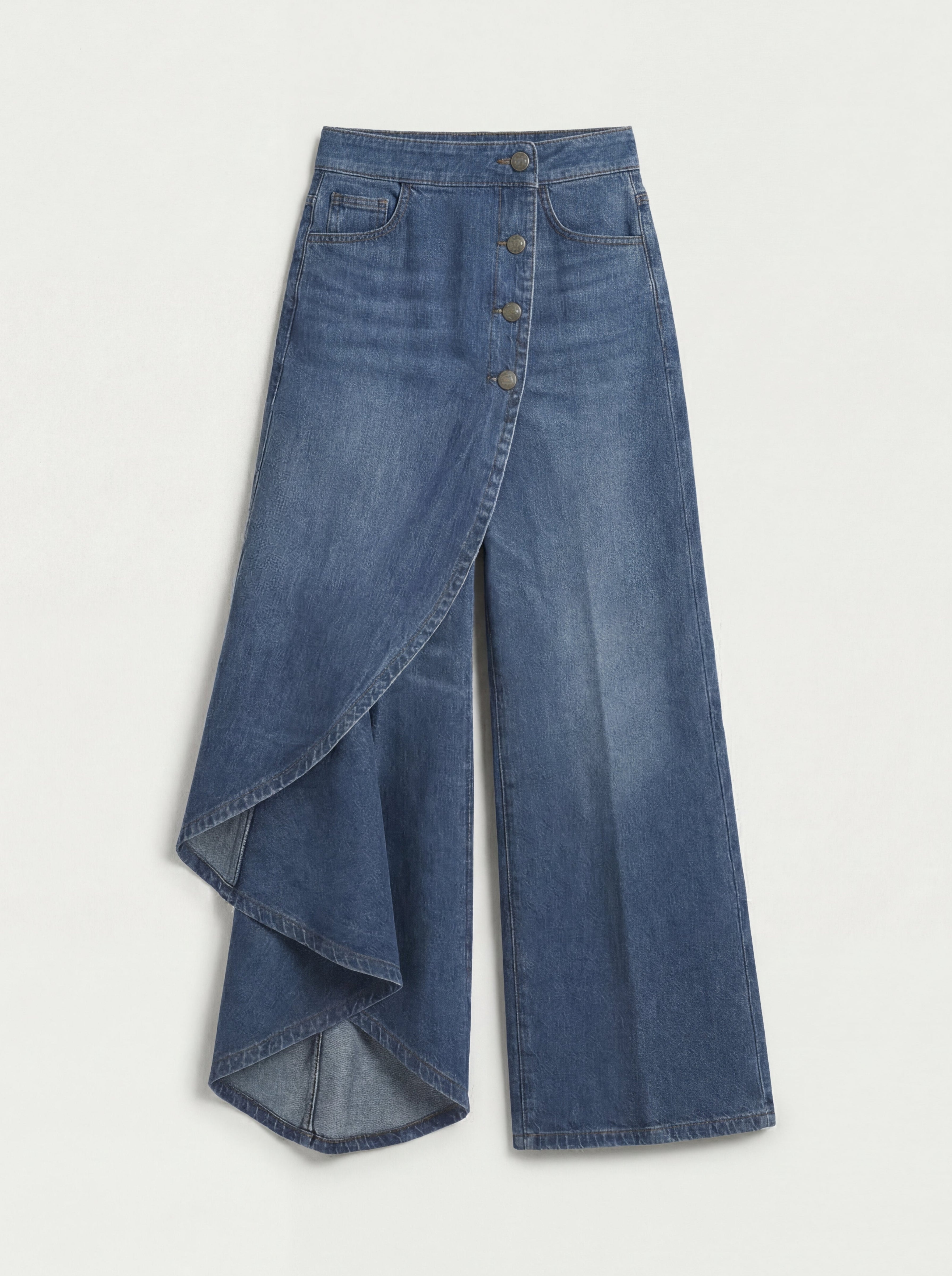 AITANA | PANTALÓN PALAZZO DENIM CRUZADO