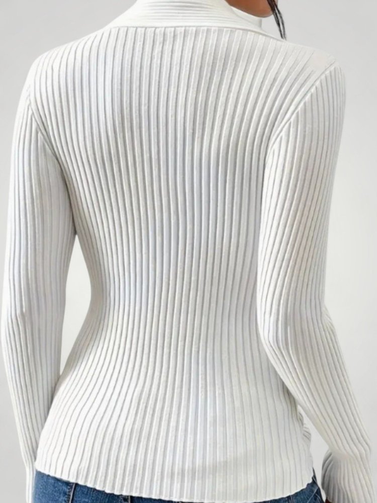 Rike | Elegante suéter de cuello en V para mujer para mayor comodidad