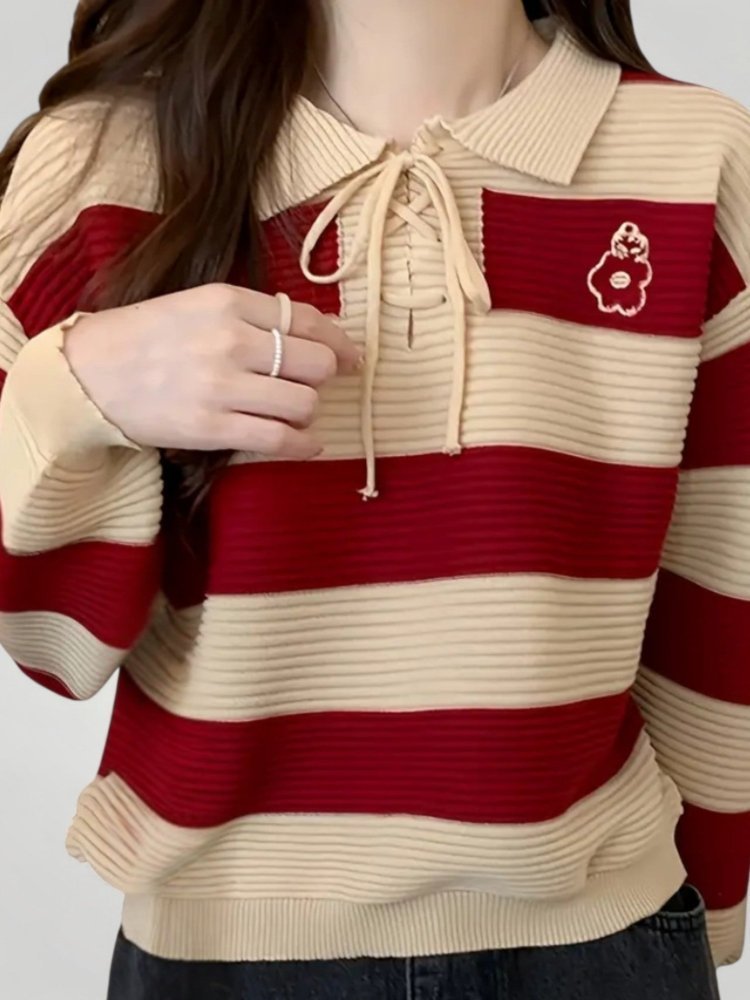 Tabea | Elegante suéter otoñal con detalle de nudo