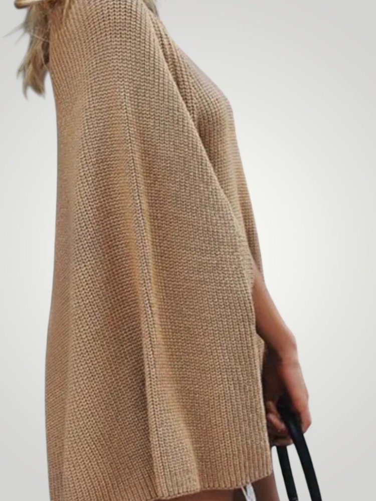 Finja | Elegante suéter caqui para mujer con comodidad.