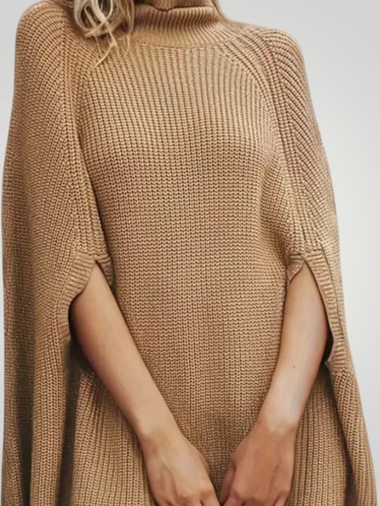Finja | Elegante suéter caqui para mujer con comodidad.