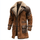 Hugo | Abrigo Vintage de Cuero Marrón con Shearling