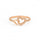 ANILLO VALENTINO COSTA DOBLE CORAZÓN CON CIRCONITAS