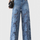 Jasiel | Pantalón Palazzo de Encaje Denim con Bordado Floral