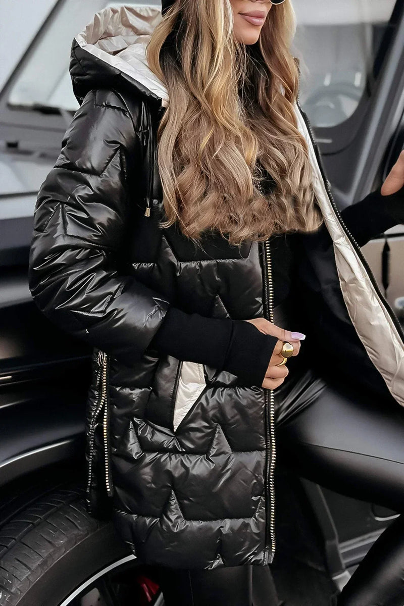 Nora - Abrigo Elegante de Invierno con Capucha y Acolchado