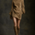 Livia ❘ Vestido mini oversize de ante con cuello alto