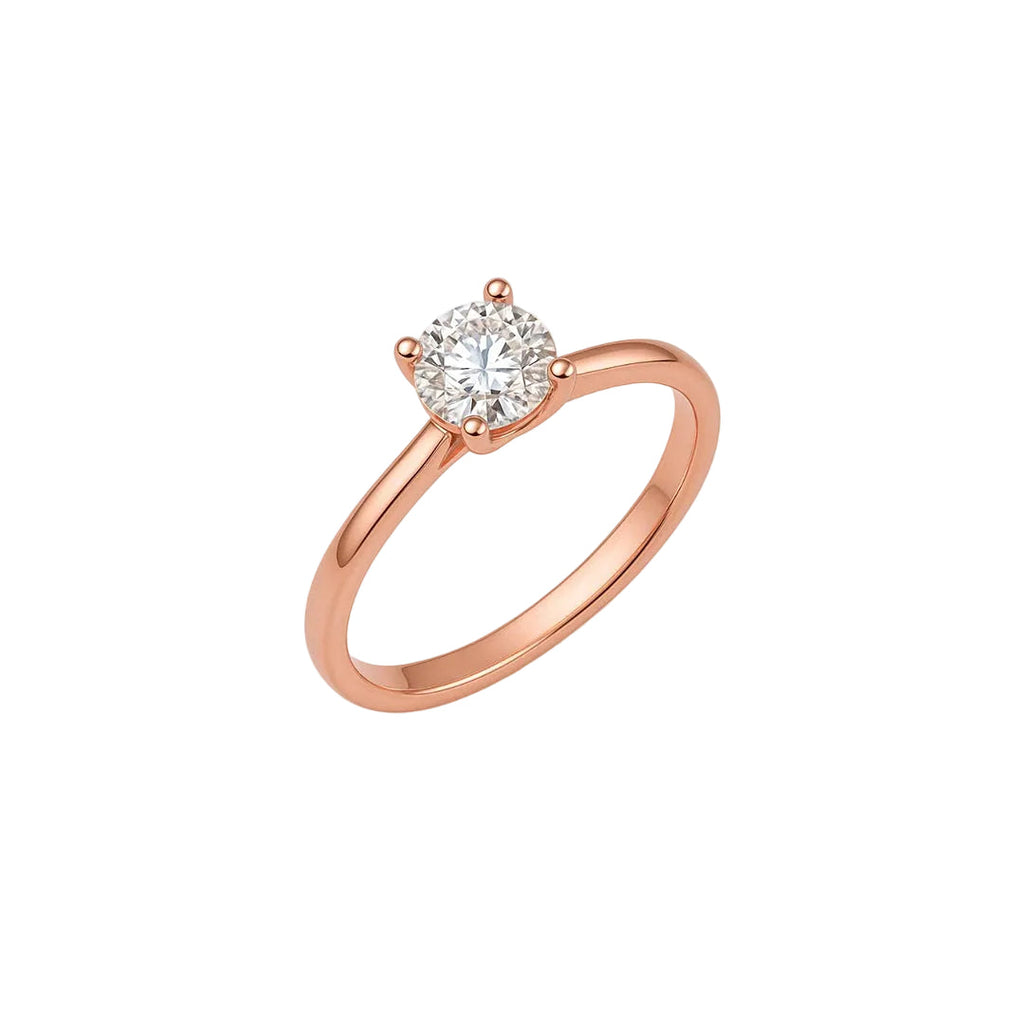 ANILLO VALENTINO COSTA SOLITARIO DORADO CON CIRCONITA