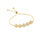 PULSERA VALENTINO COSTA DORADA CON FLORES Y CIRCONITAS