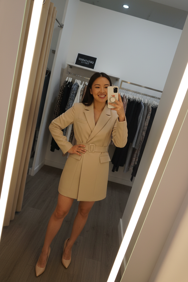 Selfie blazer dress
