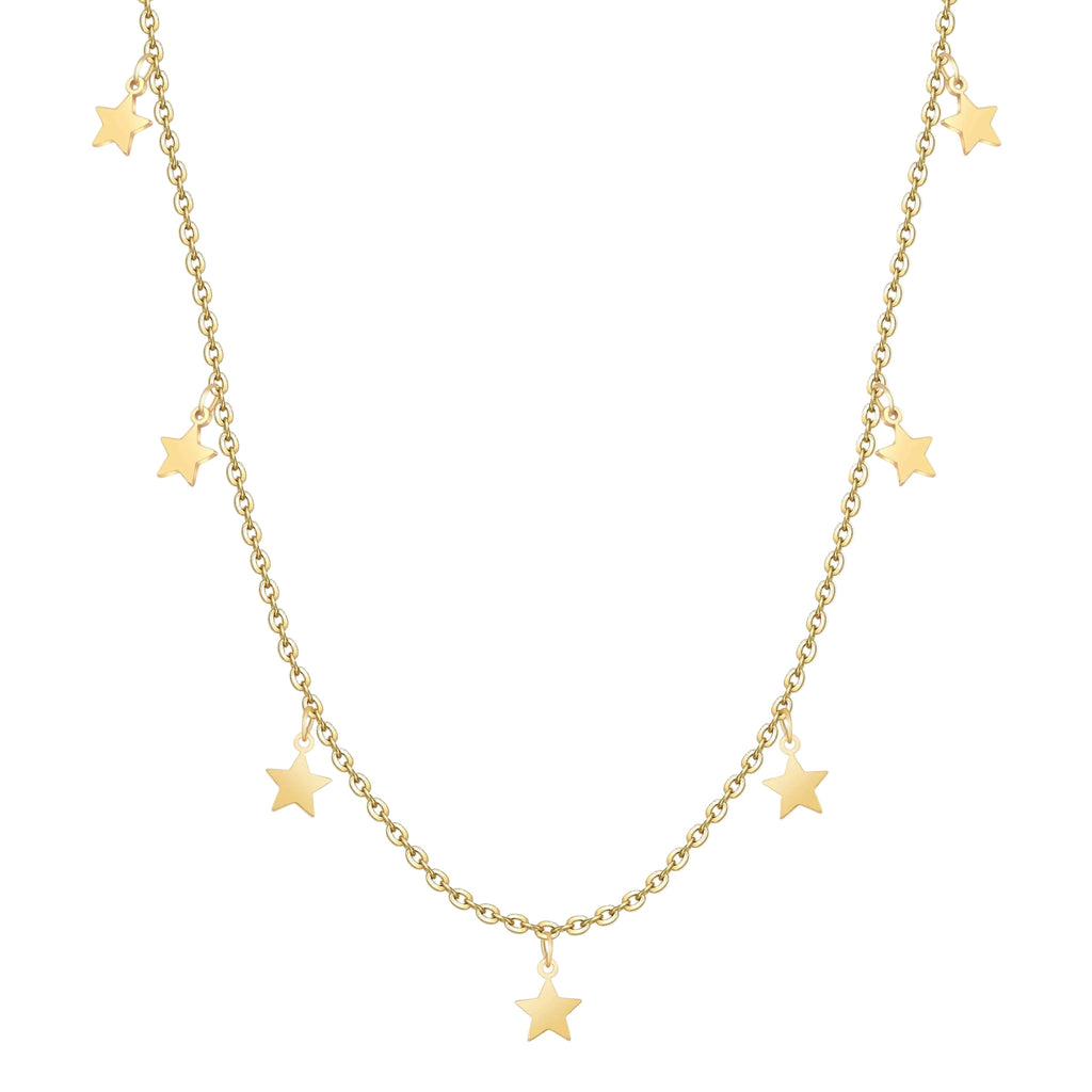 COLLAR VALENTINO COSTA DORADO CON ESTRELLAS