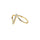 ANILLO VALENTINO COSTA DORADO CURVO CON CIRCONITAS