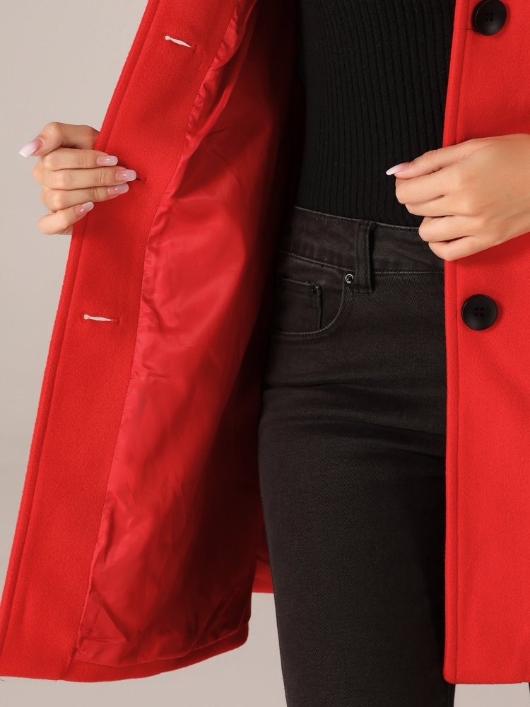 Helena | Abrigo de invierno para mujeres con un botón